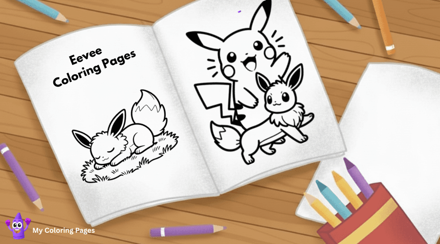 Eevee Coloring Pages