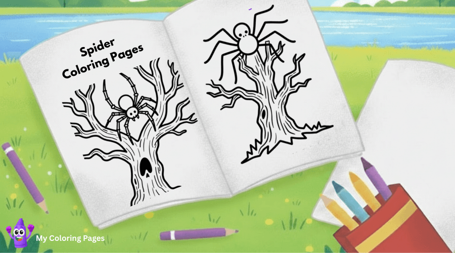 Spider Coloring Pages