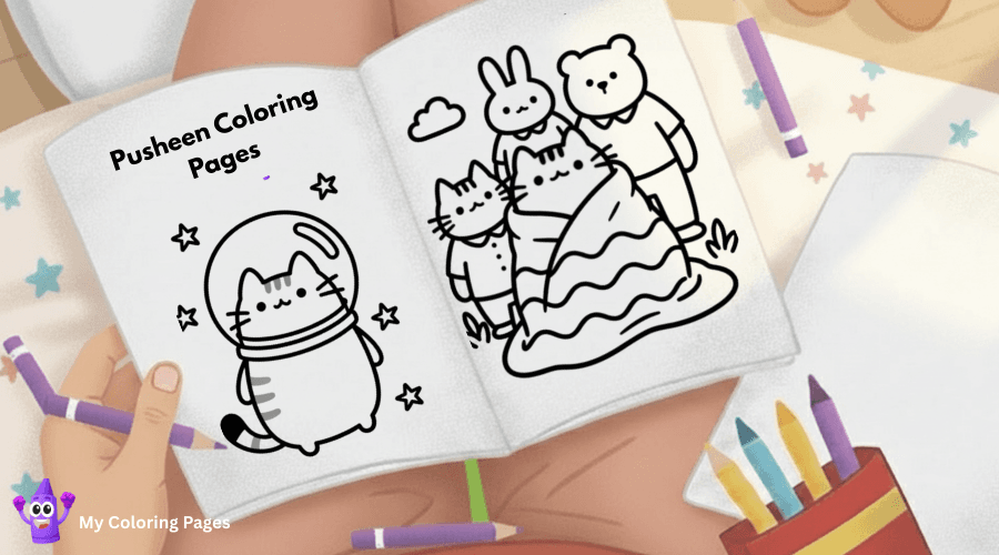 Pusheen Coloring Pages