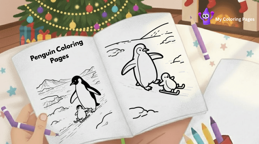 Penguin Coloring Pages