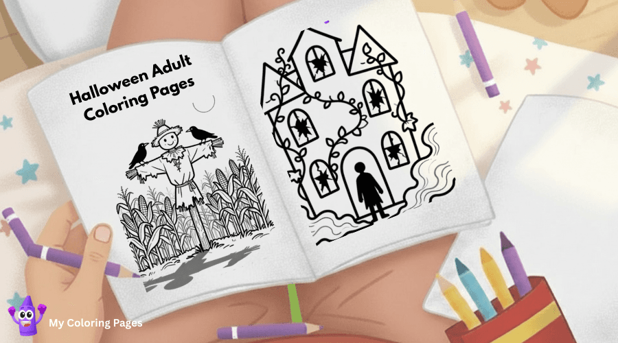 Halloween Adult Coloring Pages