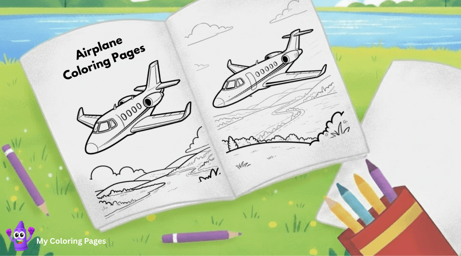 Airplane Coloring Pages
