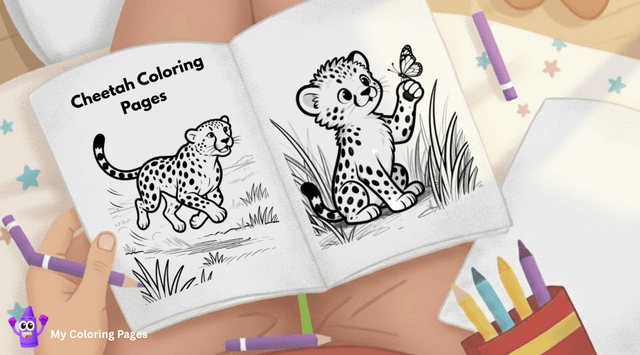 Cheetah Coloring Pages