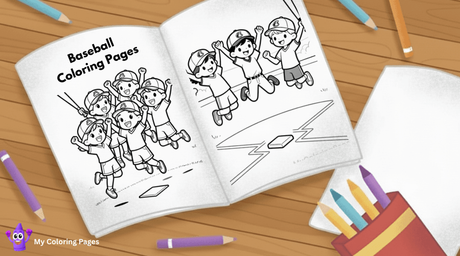 Baseball Coloring Pages