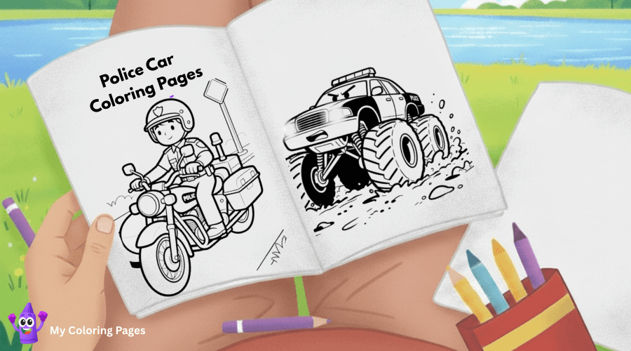 Police Car Coloring Pages