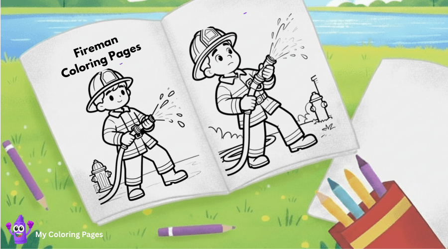 Fireman Coloring Pages