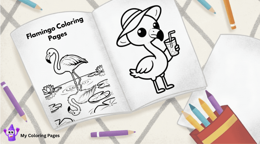 Flamingo Coloring Pages