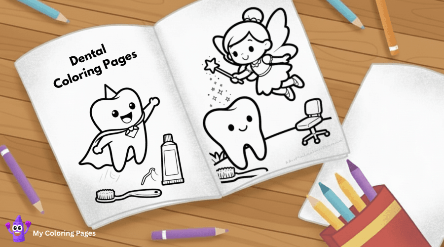 Dental Coloring Pages