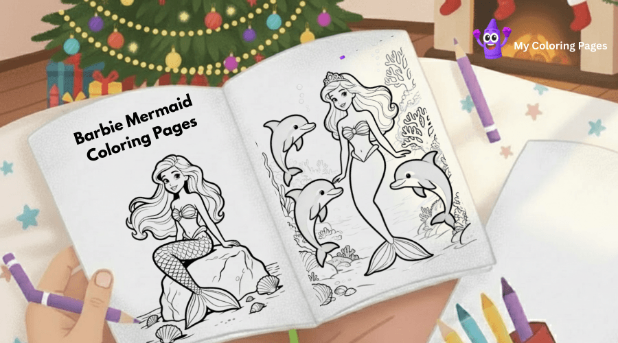 Barbie Mermaid Coloring Pages