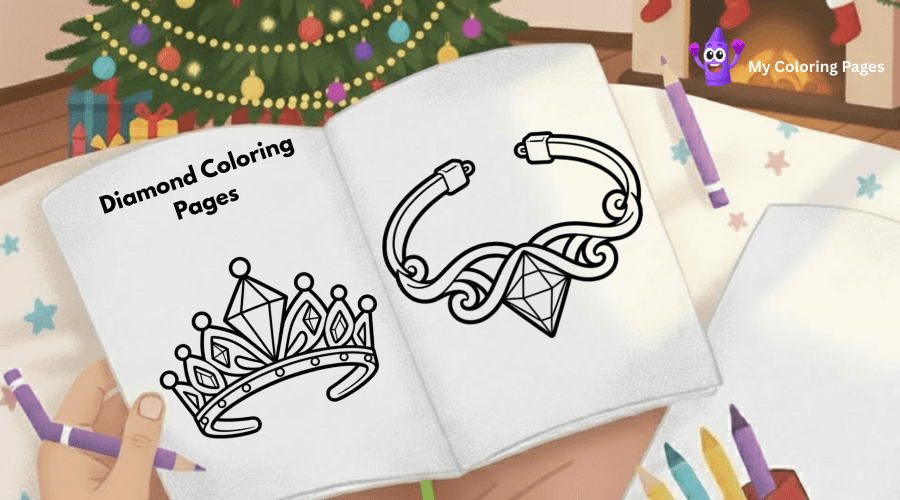 Diamond Coloring Pages
