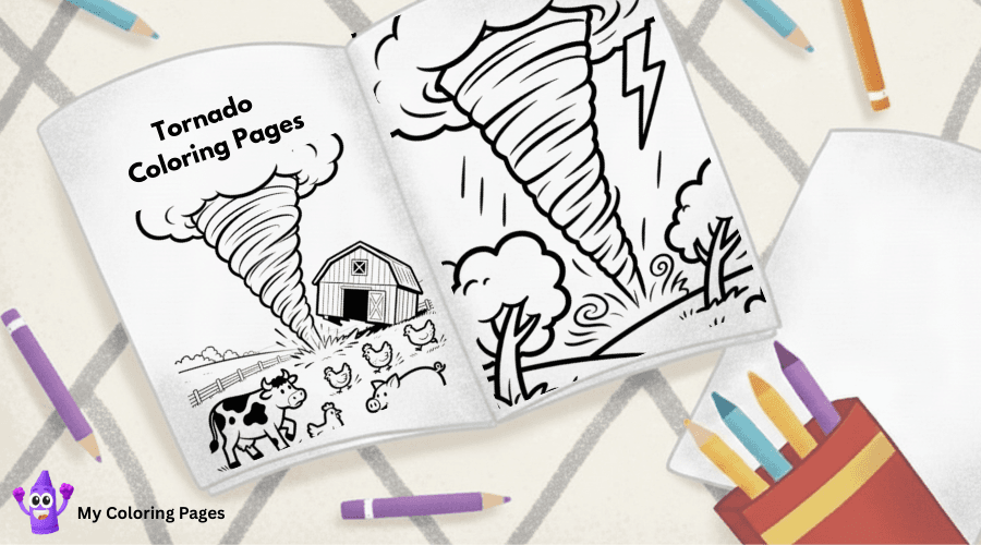 Tornado Coloring Pages