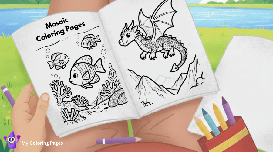 Mosaic Coloring Pages