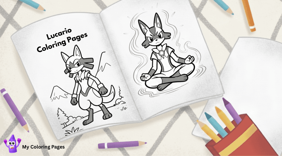 Lucario Coloring Pages