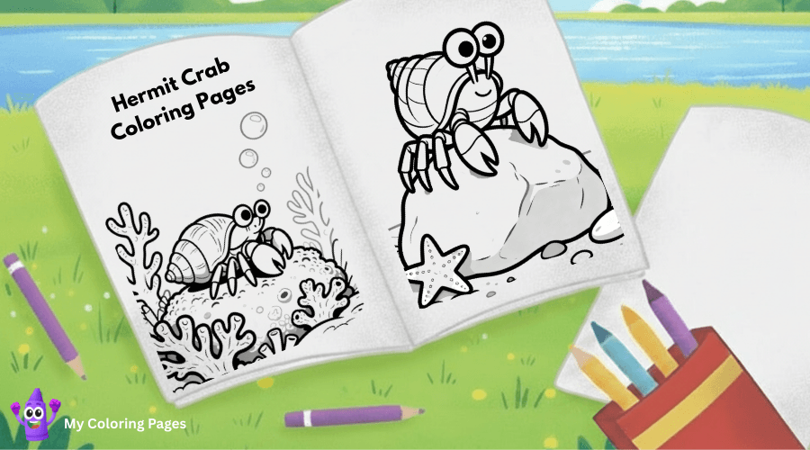 Hermit Crab Coloring Pages