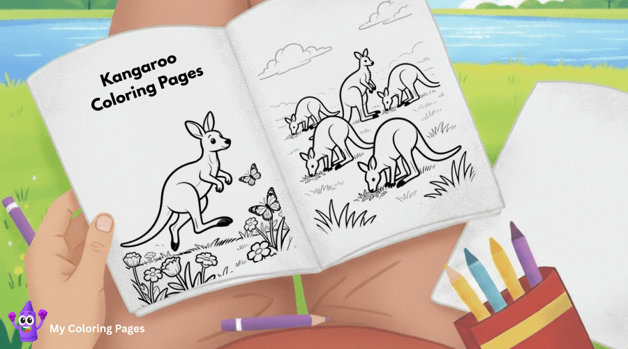Kangaroo Coloring Pages