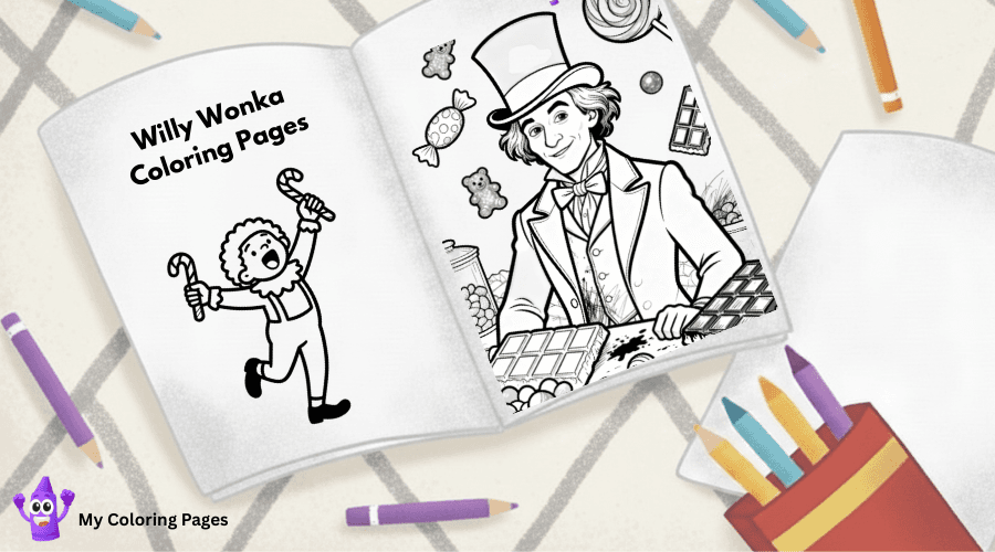 Willy Wonka Coloring Pages