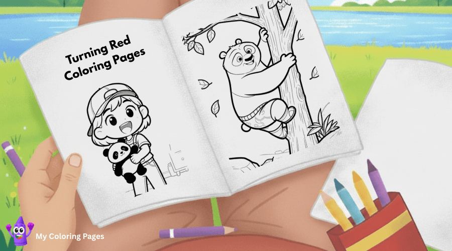 Turning Red Coloring Pages
