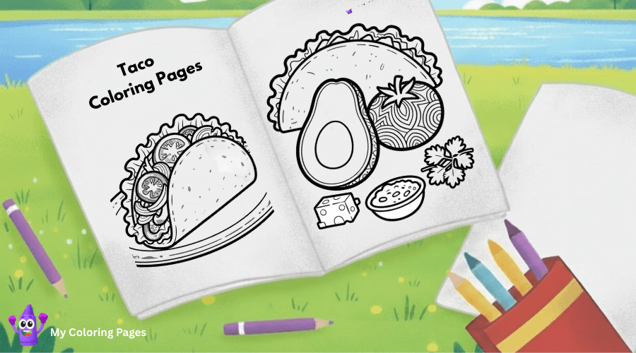 Taco Coloring Pages