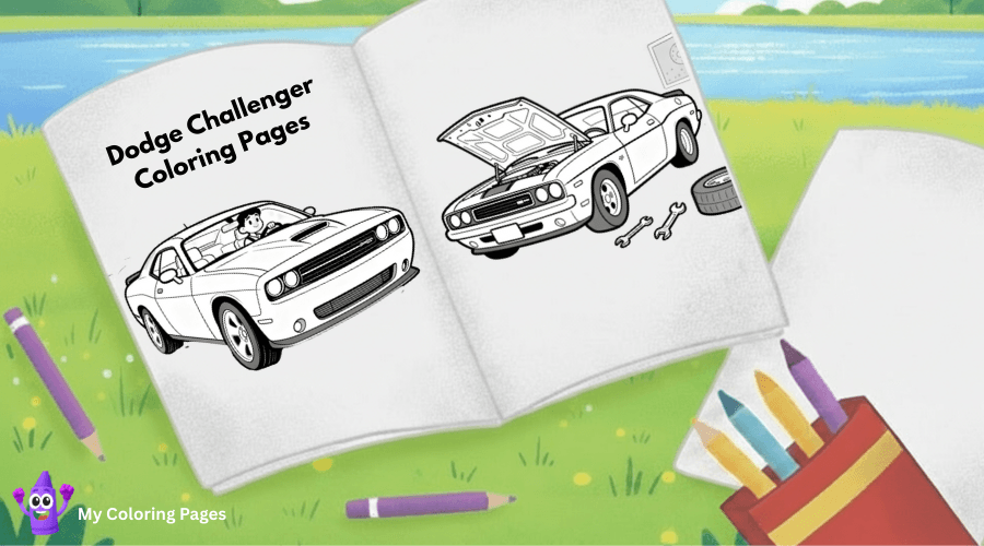 Dodge Challenger Coloring Pages