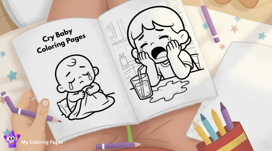 Cry Baby Coloring Pages