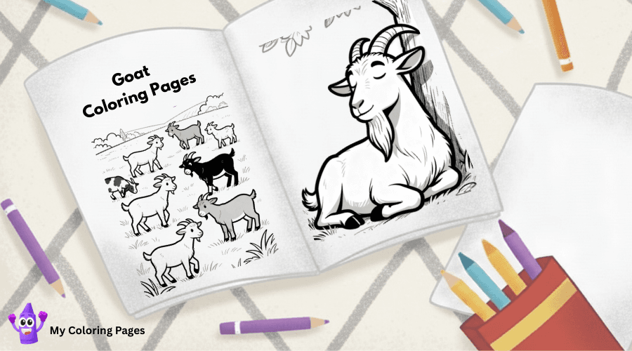 Goat Coloring Pages