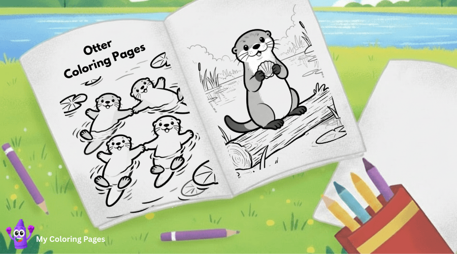 Otter Coloring Pages