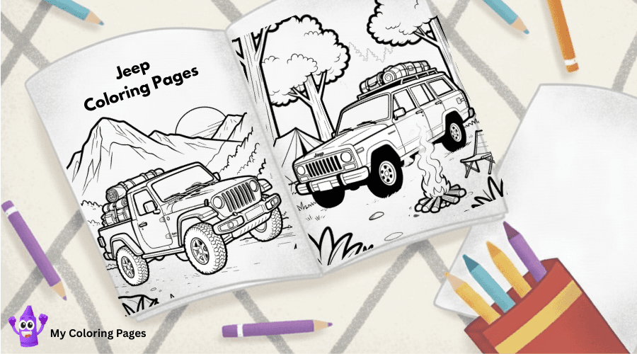 Jeep Coloring Pages
