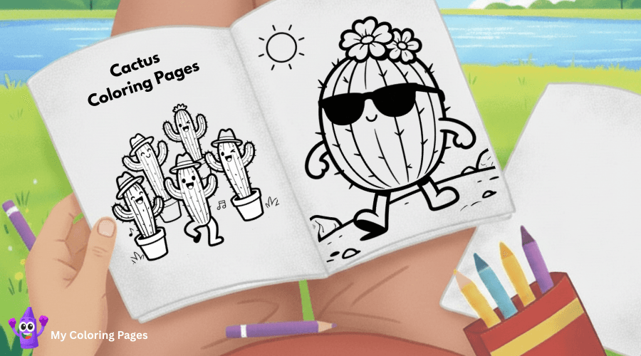 Cactus Coloring Pages