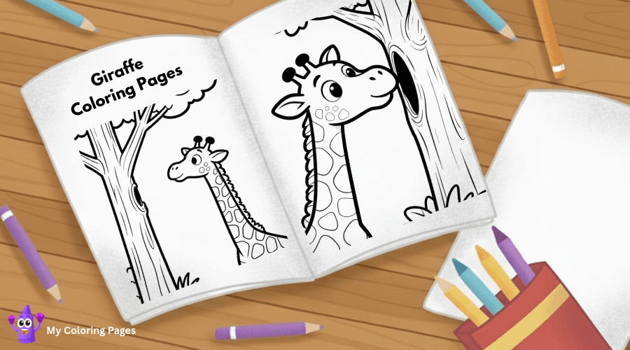 Giraffe Coloring Pages