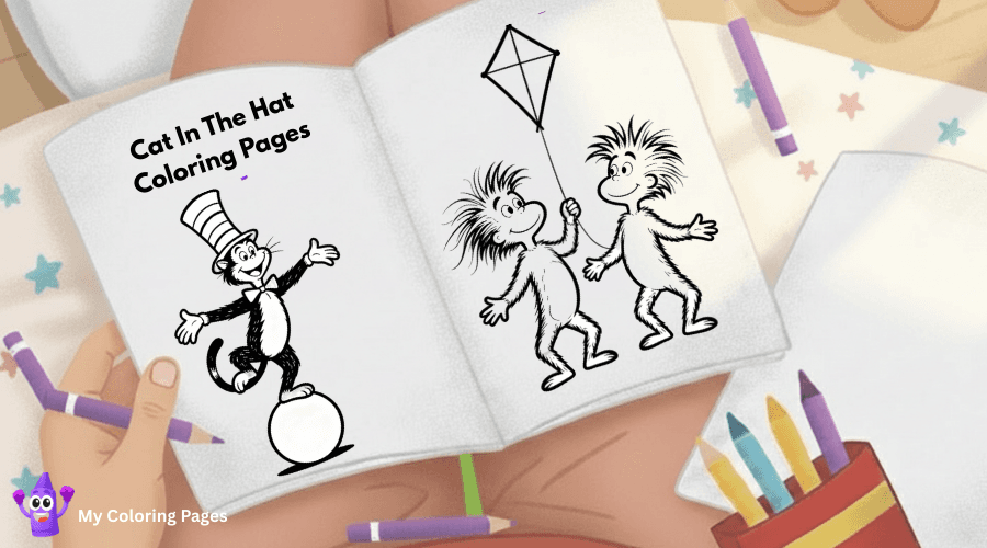 Cat In The Hat Coloring Pages