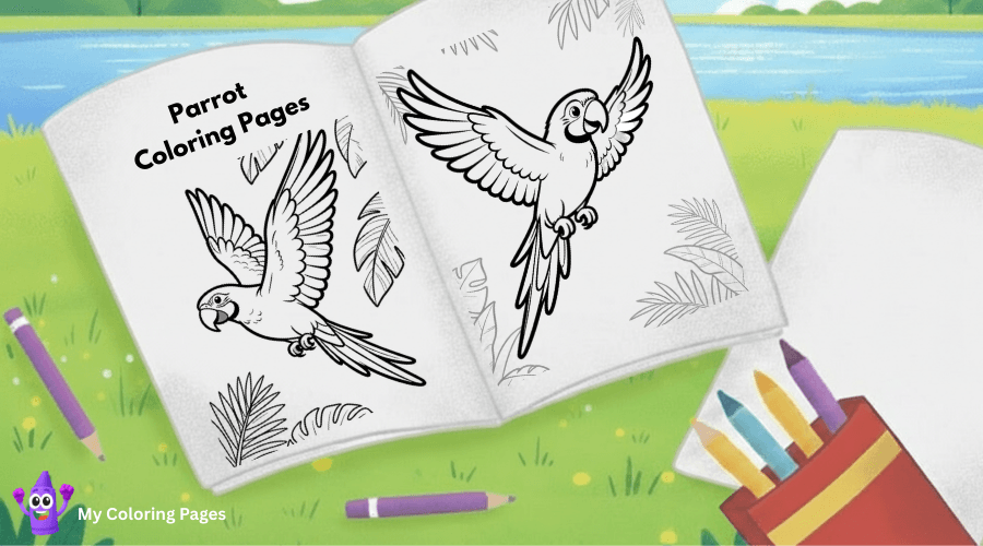Parrot Coloring Pages