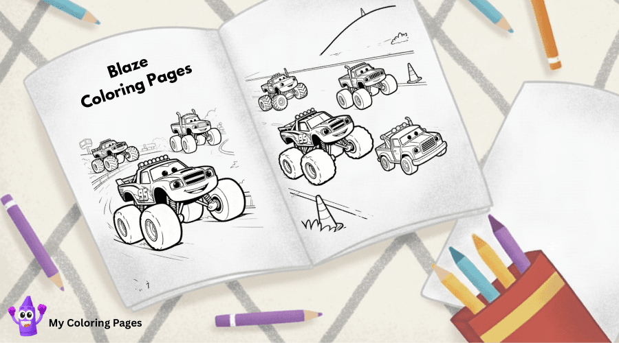 Blaze Coloring Pages