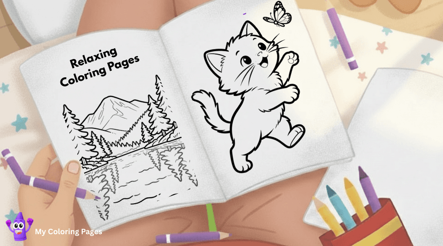 Relaxing Coloring Pages