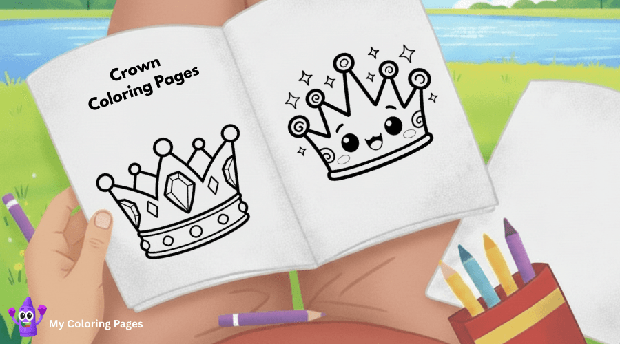 Crown Coloring Pages