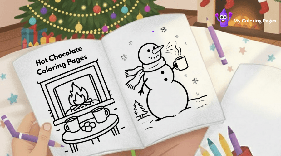 Hot Chocolate Coloring Pages