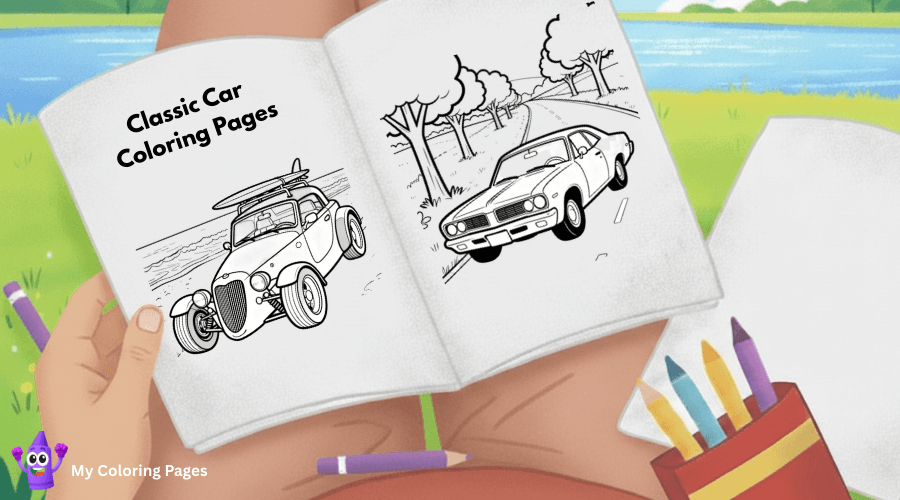 Classic Car Coloring Pages