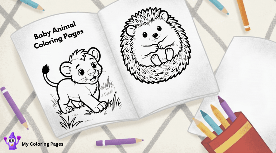 Baby Animal Coloring Pages