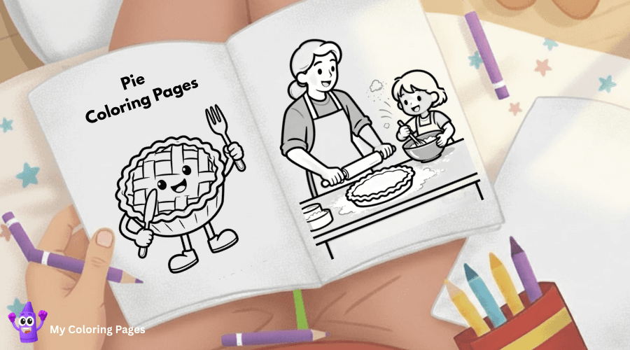 Pie Coloring Pages