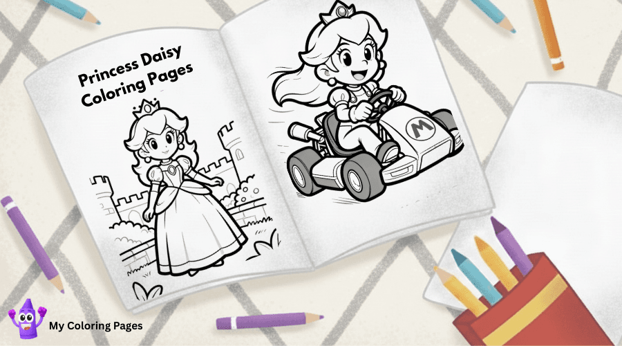 Princess Daisy Coloring Pages