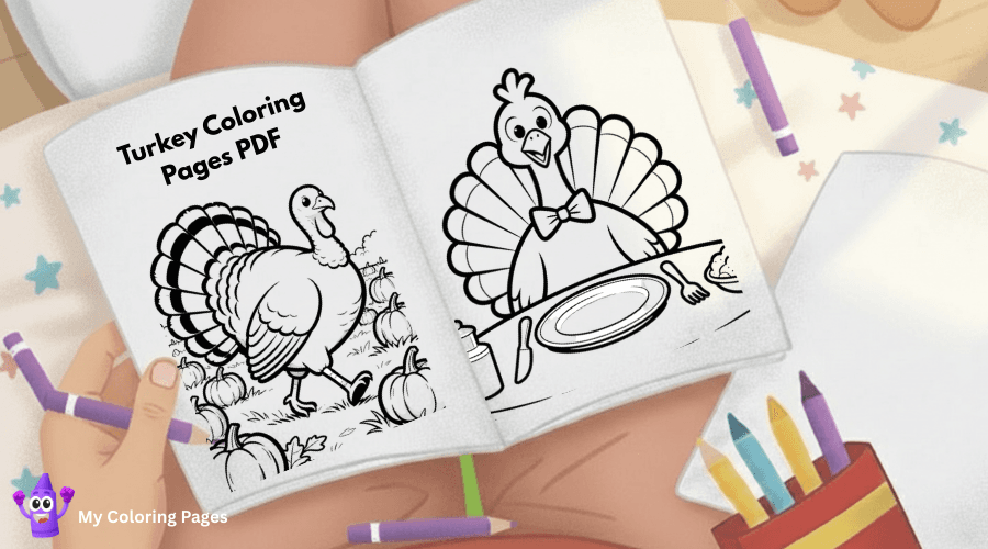 Turkey Coloring Pages Pdf