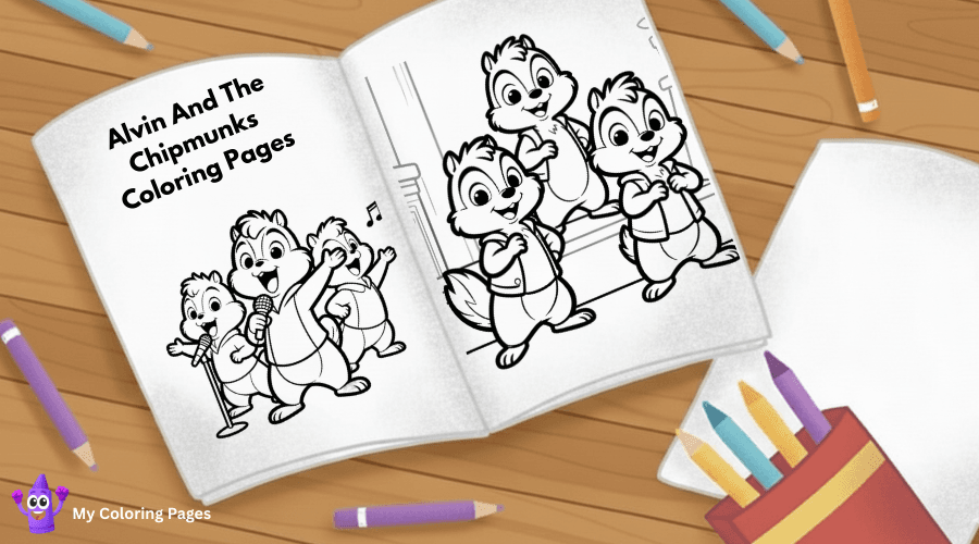 Alvin And The Chipmunks Coloring Pages
