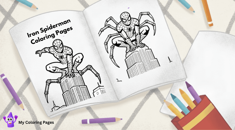Iron Spiderman Coloring Pages