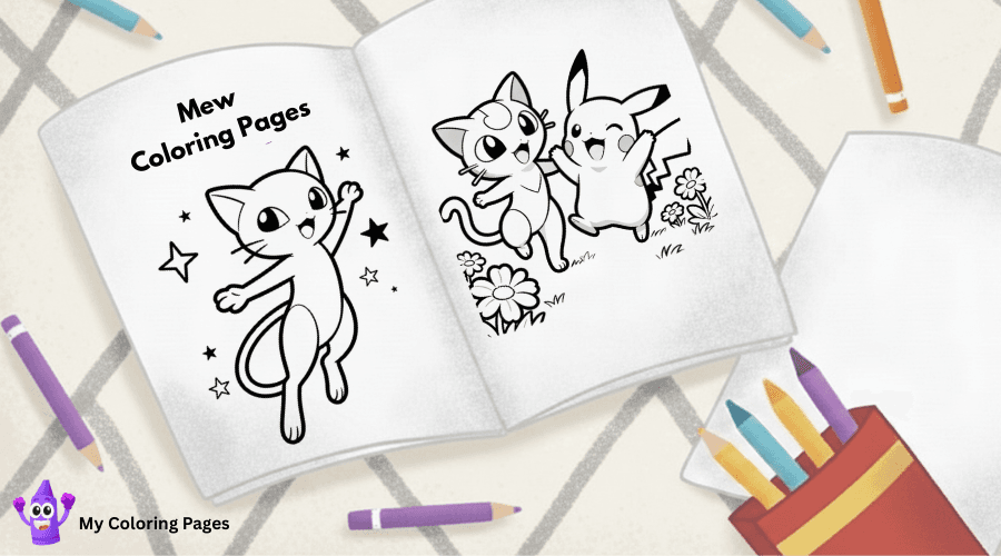 Mew Coloring Pages