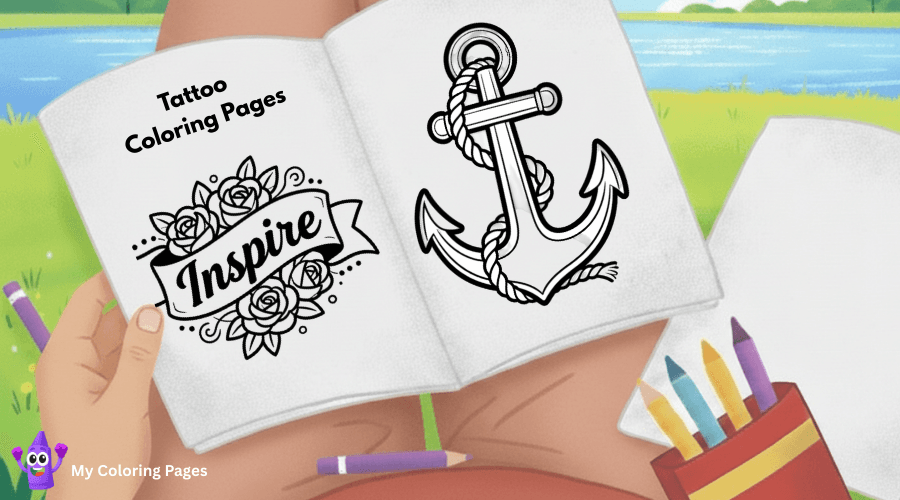 Tattoo Coloring Pages
