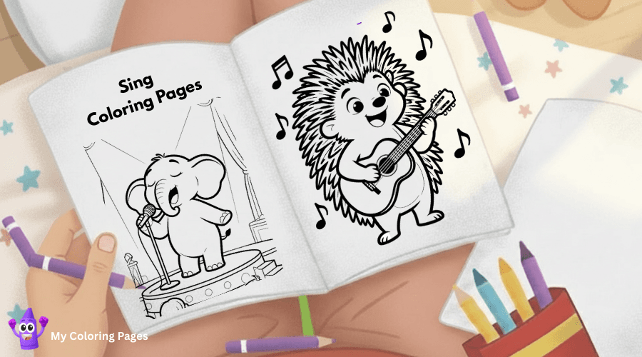 Sing Coloring Pages
