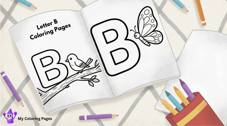 Letter B Coloring Pages