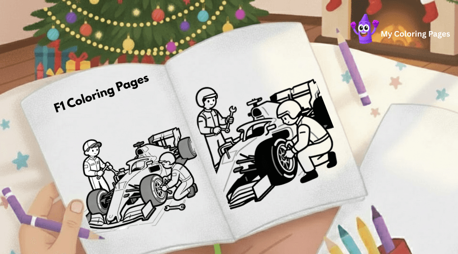 F1 Coloring Pages