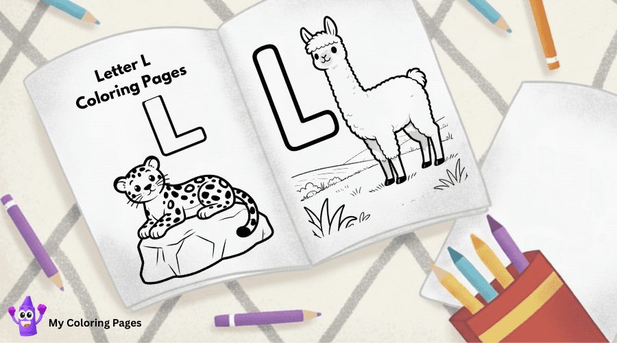 Letter L Coloring Pages