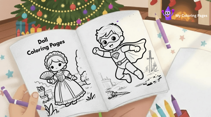 Doll Coloring Pages