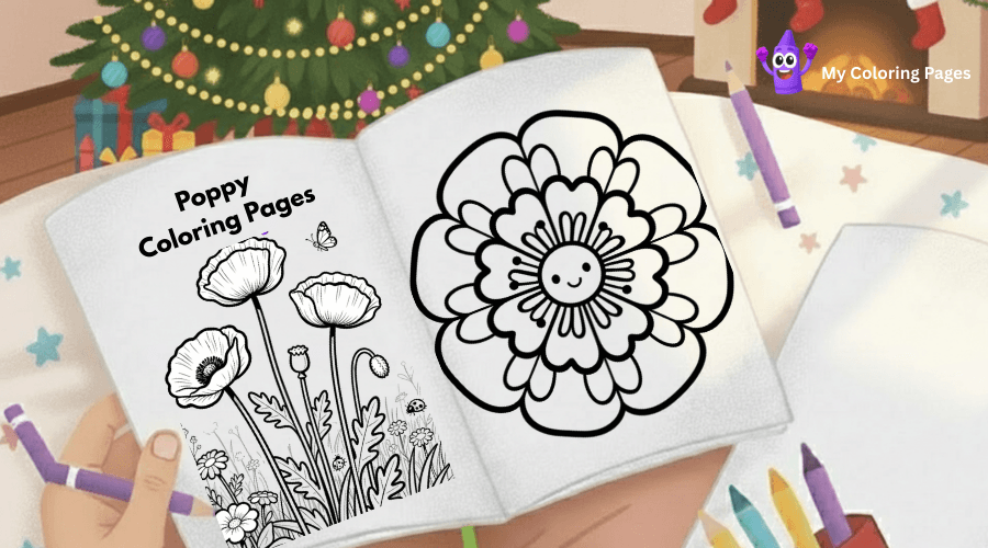 Poppy Coloring Pages